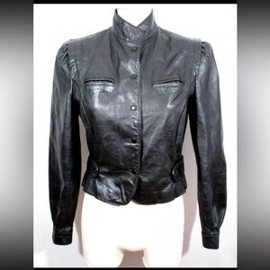 Vintage Black Leather Jacket